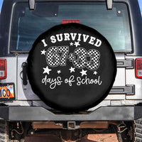 I Survived 67 33 100 Days of School Spare Tire Cover Funny 100th Day of School One Hundred Days