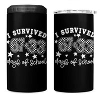 I Survived 67 33 100 Days of School 4 in 1 Can Cooler Tumbler Funny 100th Day of School One Hundred Days