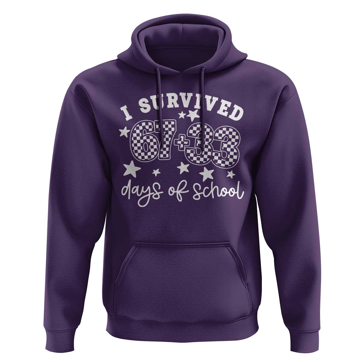 I Survived 67 33 100 Days of School Hoodie Funny 100th Day of School One Hundred Days