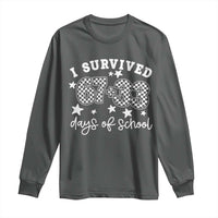 I Survived 67 33 100 Days of School Long Sleeve Shirt Funny 100th Day of School One Hundred Days