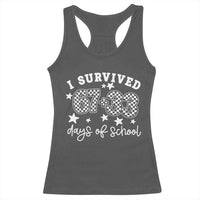 I Survived 67 33 100 Days of School Racerback Tank Top Funny 100th Day of School One Hundred Days
