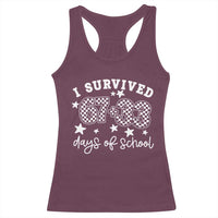 I Survived 67 33 100 Days of School Racerback Tank Top Funny 100th Day of School One Hundred Days