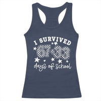 I Survived 67 33 100 Days of School Racerback Tank Top Funny 100th Day of School One Hundred Days