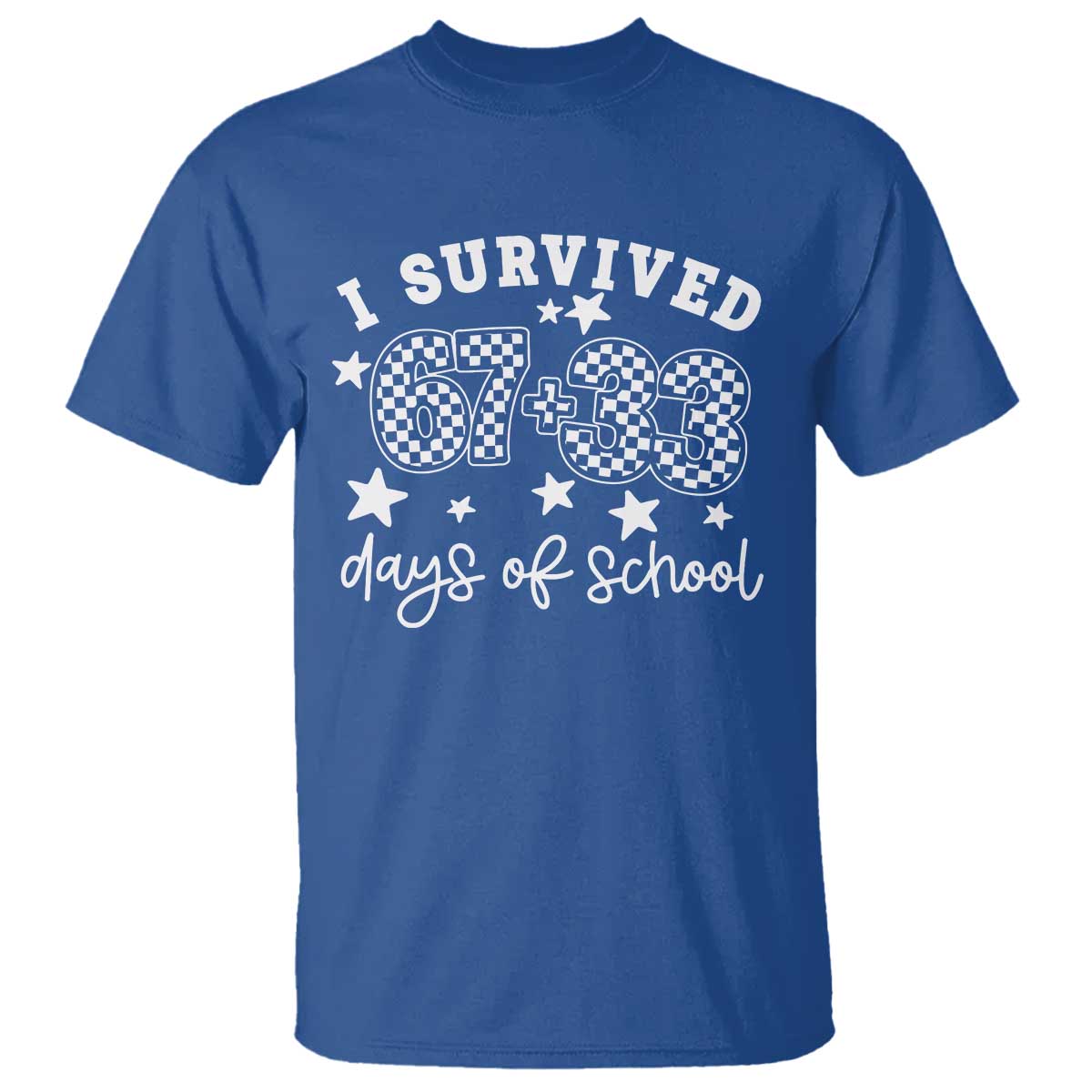 I Survived 67 33 100 Days of School T Shirt Funny 100th Day of School One Hundred Days