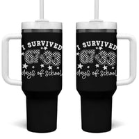I Survived 67 33 100 Days of School Tumbler With Handle Funny 100th Day of School One Hundred Days