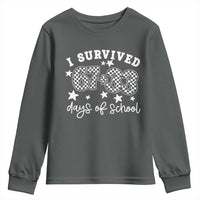 I Survived 67 33 100 Days of School Youth Sweatshirt Funny 100th Day of School One Hundred Days