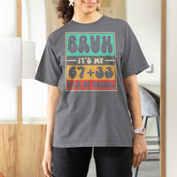 Bruh I Survived 67 33 Days of School T Shirt For Women Retro 100th Day of School Boys Teachers Pupils
