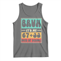 Bruh I Survived 67 33 Days of School Tank Top Retro 100th Day of School Boys Teachers Pupils
