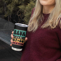 Bruh I Survived 67 33 Days of School Tumbler Cup Retro 100th Day of School Boys Teachers Pupils