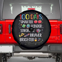 Happy 100 Days of School Spare Tire Cover 100th Day Kids Boys Girls Teachers Pupils
