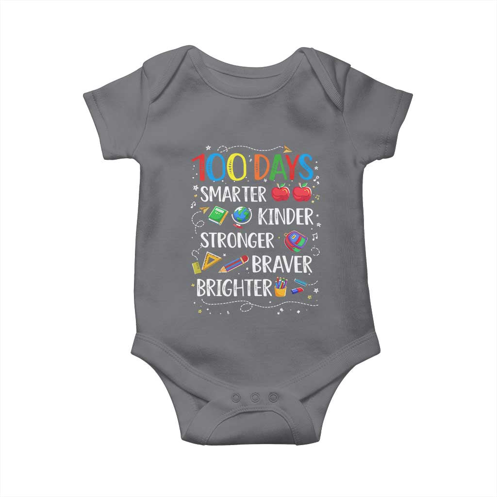 Happy 100 Days of School Baby Onesie 100th Day Kids Boys Girls Teachers Pupils