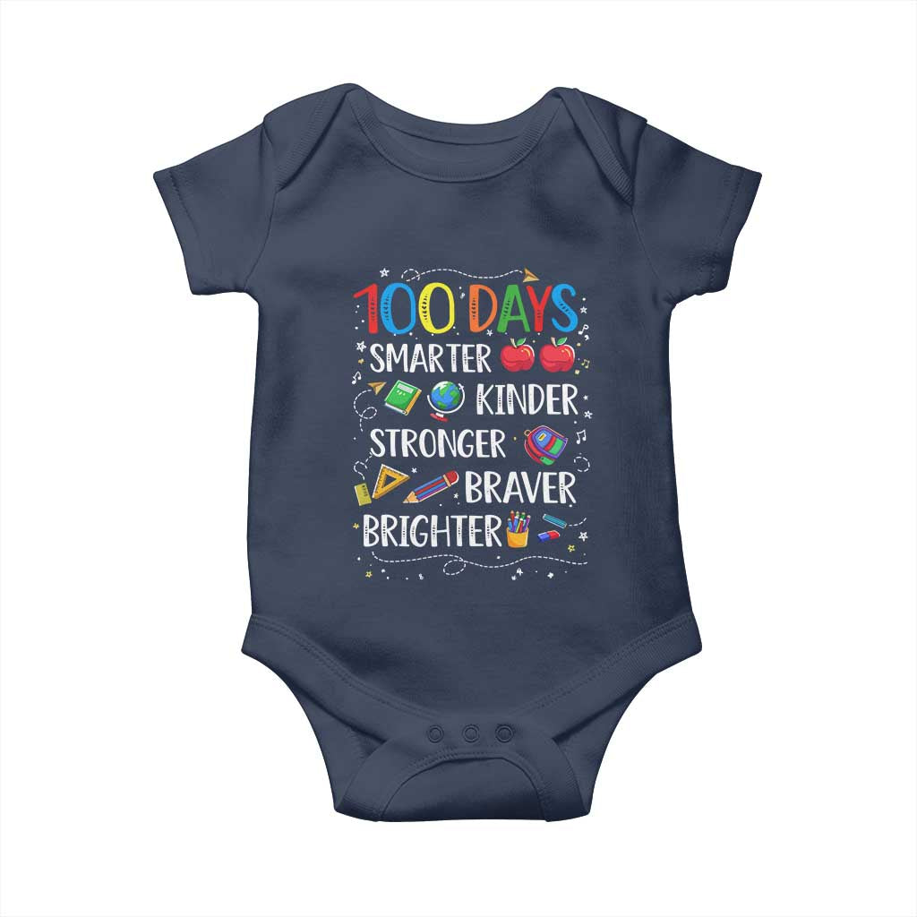 Happy 100 Days of School Baby Onesie 100th Day Kids Boys Girls Teachers Pupils