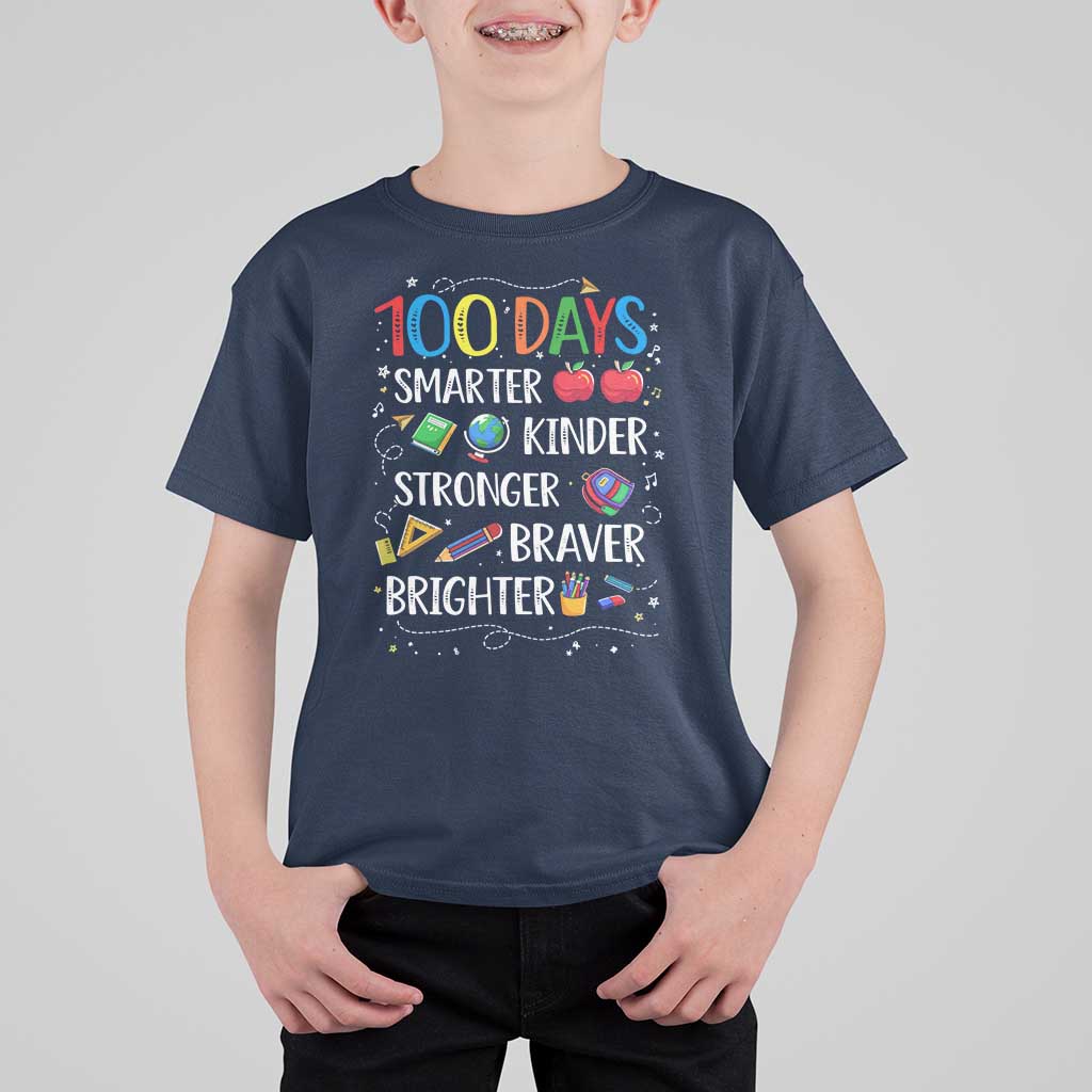 Happy 100 Days of School T Shirt For Kid 100th Day Kids Boys Girls Teachers Pupils