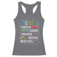 Happy 100 Days of School Racerback Tank Top 100th Day Kids Boys Girls Teachers Pupils