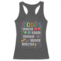 Happy 100 Days of School Racerback Tank Top 100th Day Kids Boys Girls Teachers Pupils
