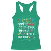 Happy 100 Days of School Racerback Tank Top 100th Day Kids Boys Girls Teachers Pupils