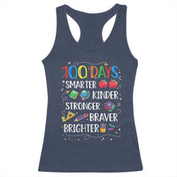 Happy 100 Days of School Racerback Tank Top 100th Day Kids Boys Girls Teachers Pupils