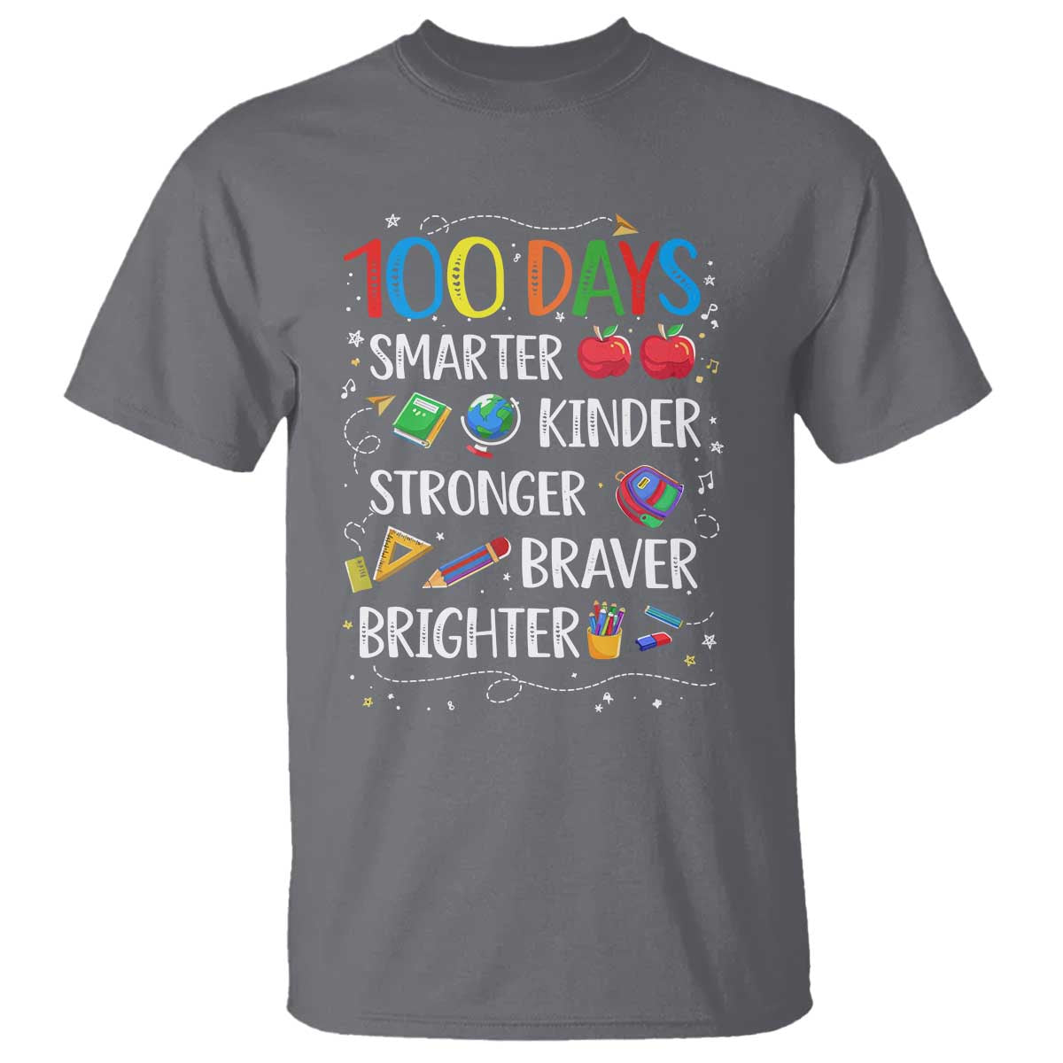 Happy 100 Days of School T Shirt 100th Day Kids Boys Girls Teachers Pupils