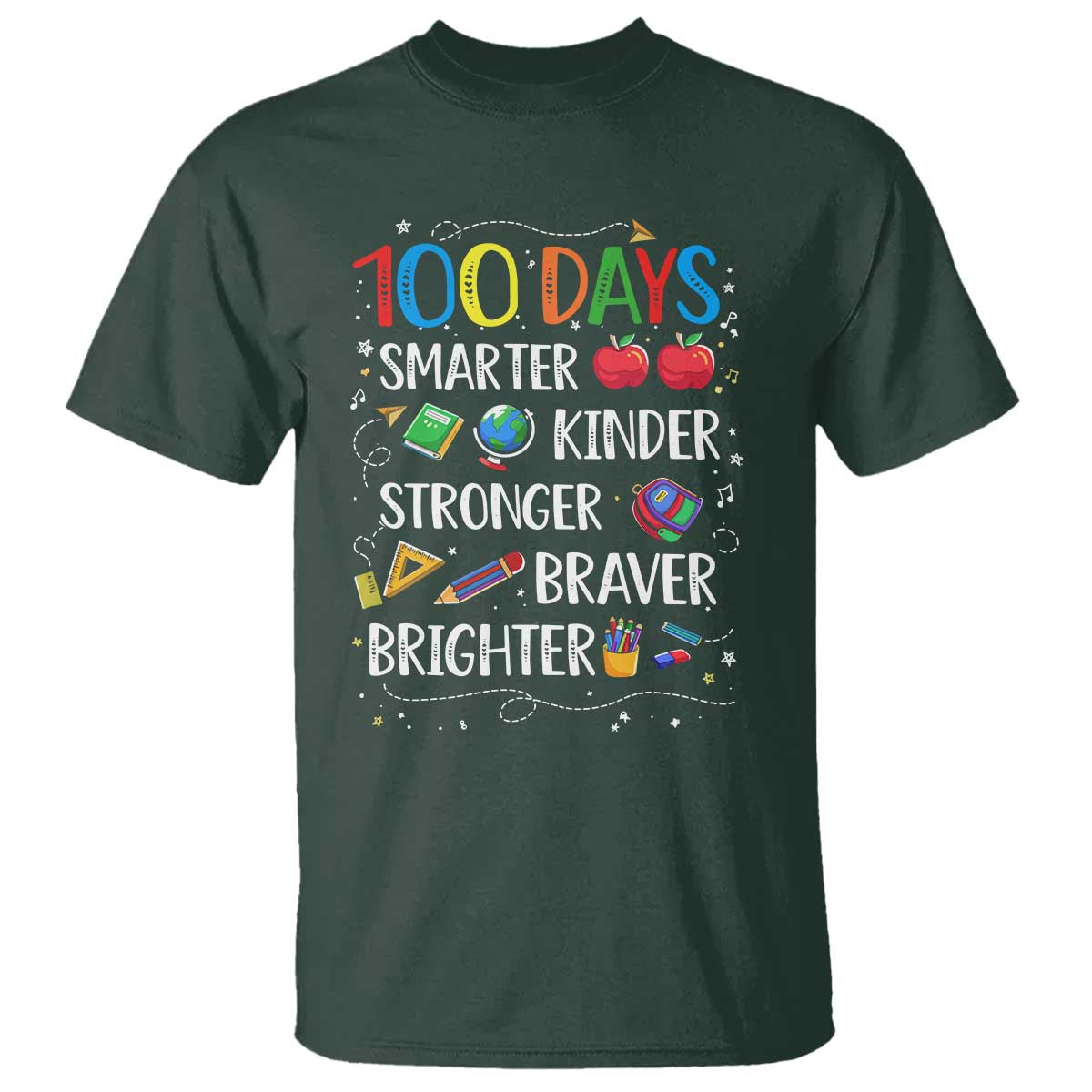 Happy 100 Days of School T Shirt 100th Day Kids Boys Girls Teachers Pupils