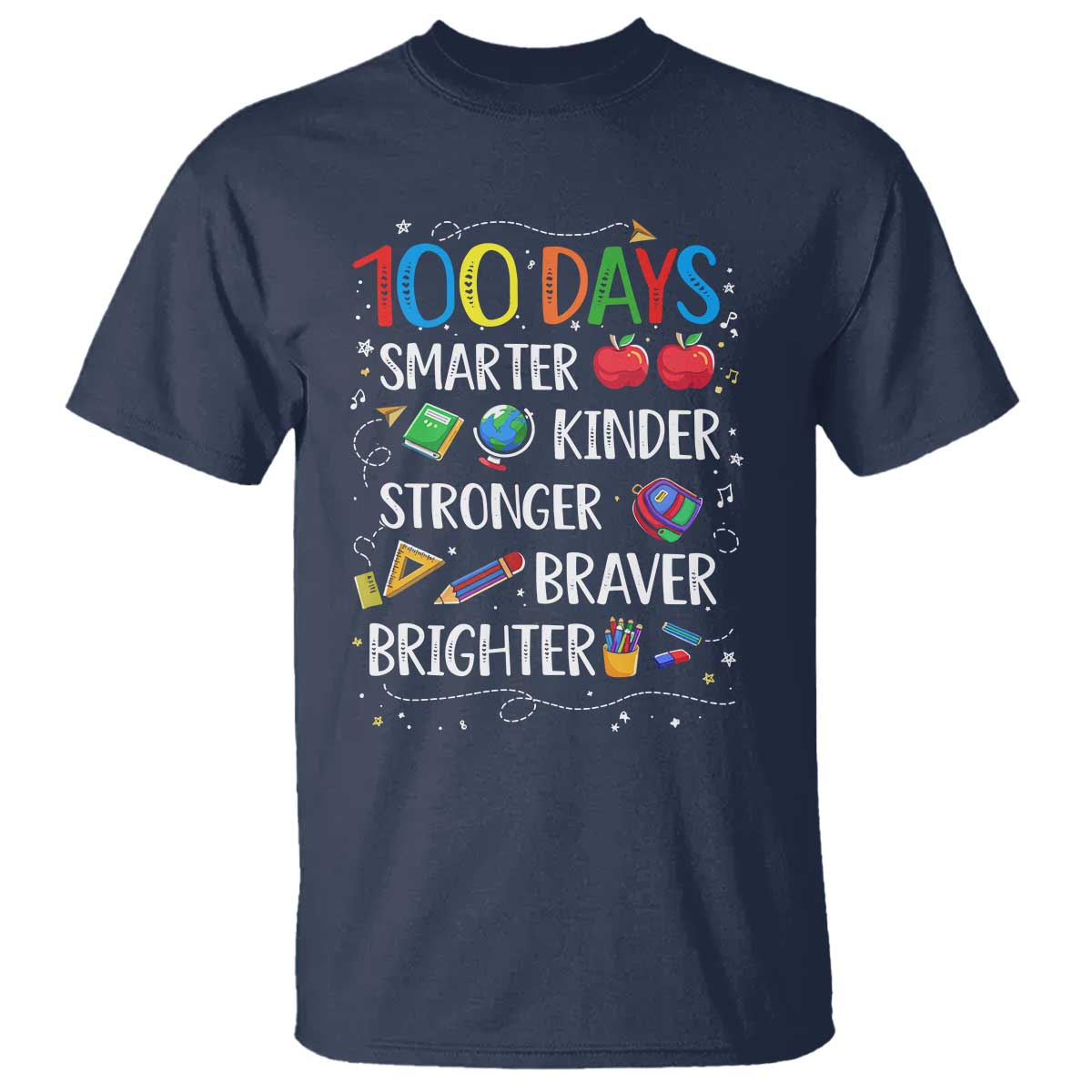 Happy 100 Days of School T Shirt 100th Day Kids Boys Girls Teachers Pupils