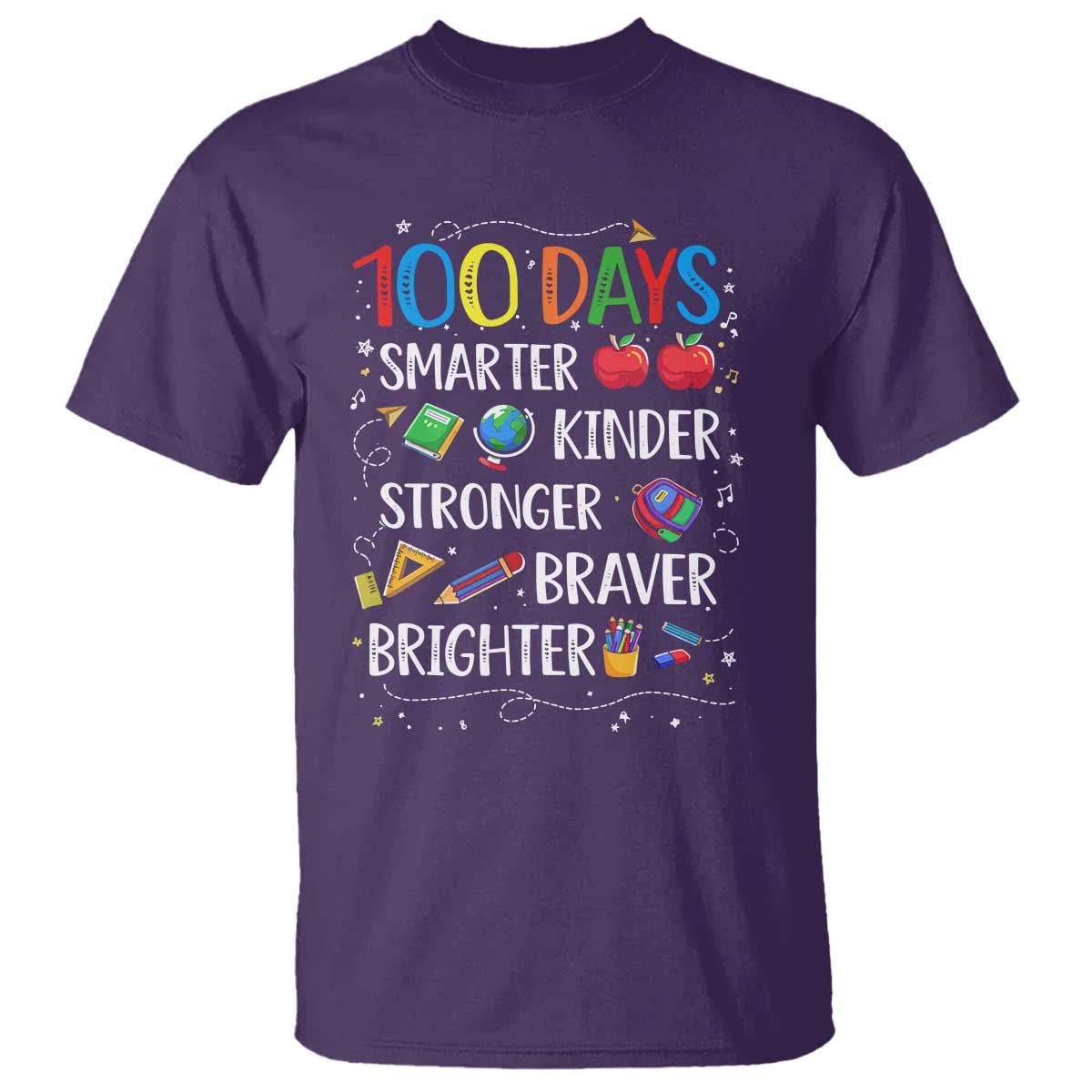 Happy 100 Days of School T Shirt 100th Day Kids Boys Girls Teachers Pupils
