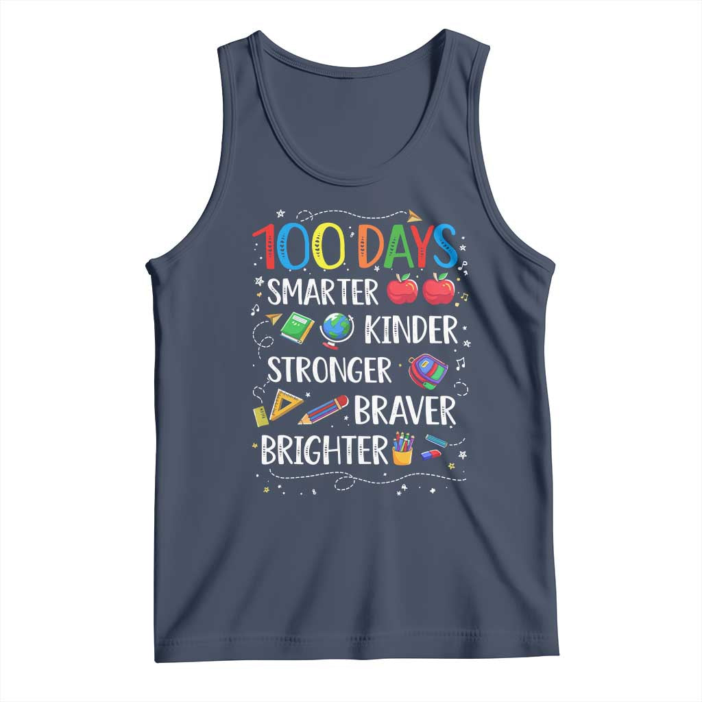 Happy 100 Days of School Tank Top 100th Day Kids Boys Girls Teachers Pupils