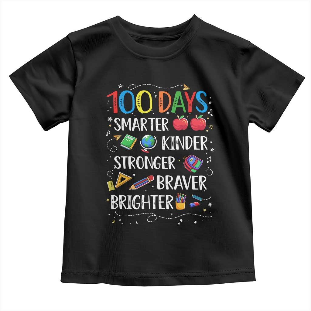 Happy 100 Days of School Toddler T Shirt 100th Day Kids Boys Girls Teachers Pupils