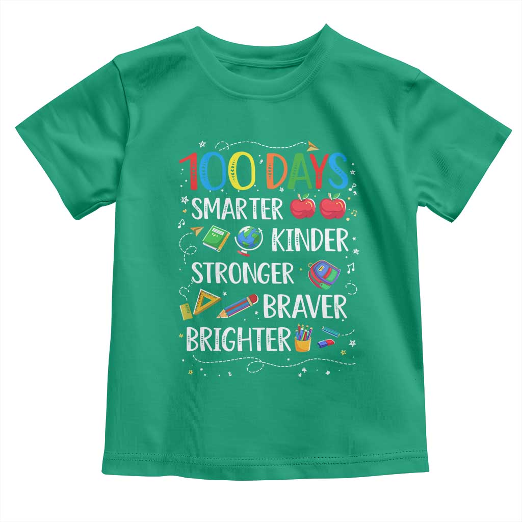 Happy 100 Days of School Toddler T Shirt 100th Day Kids Boys Girls Teachers Pupils