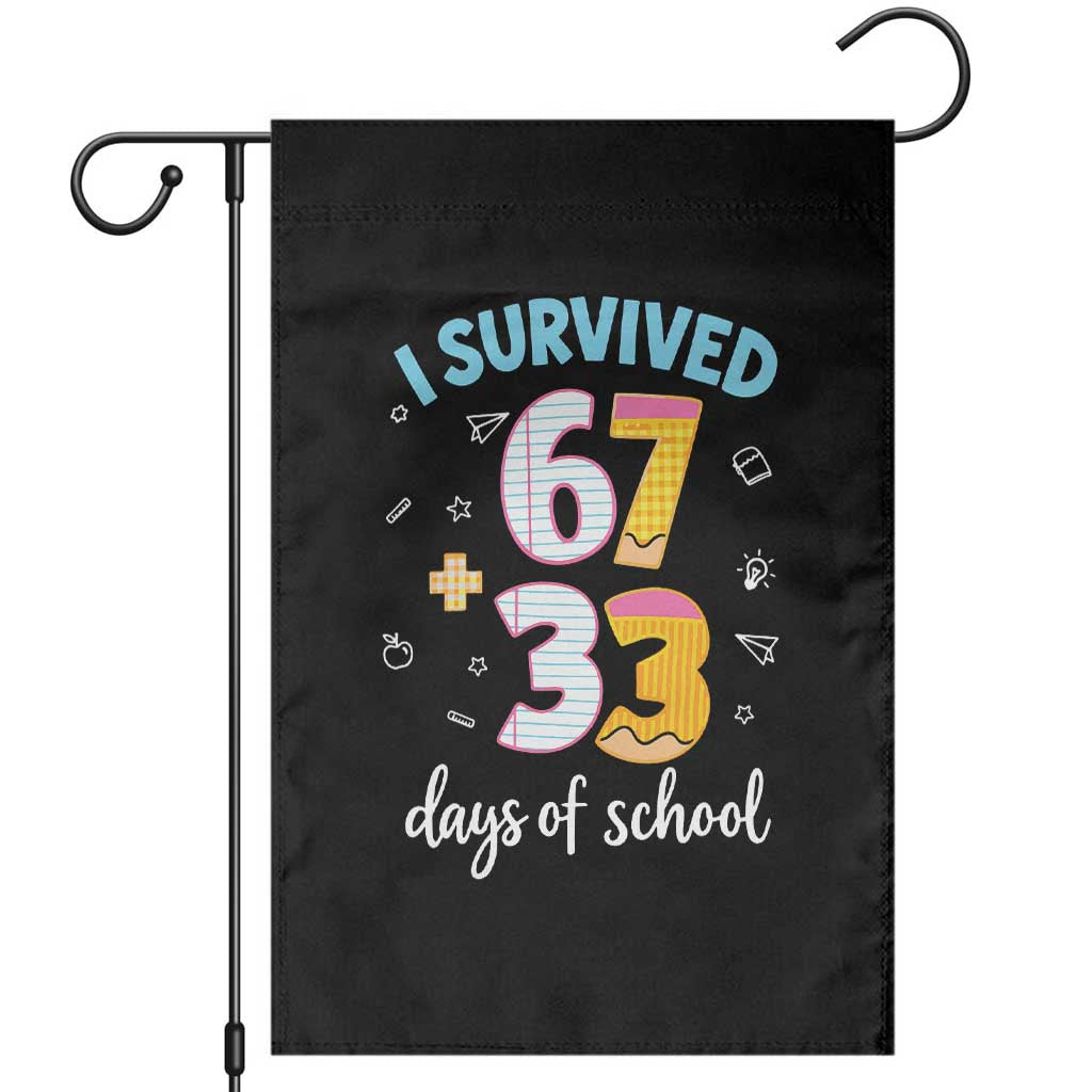 100 Days Of School 67 Funny Six Seven Meme Garden Flag
