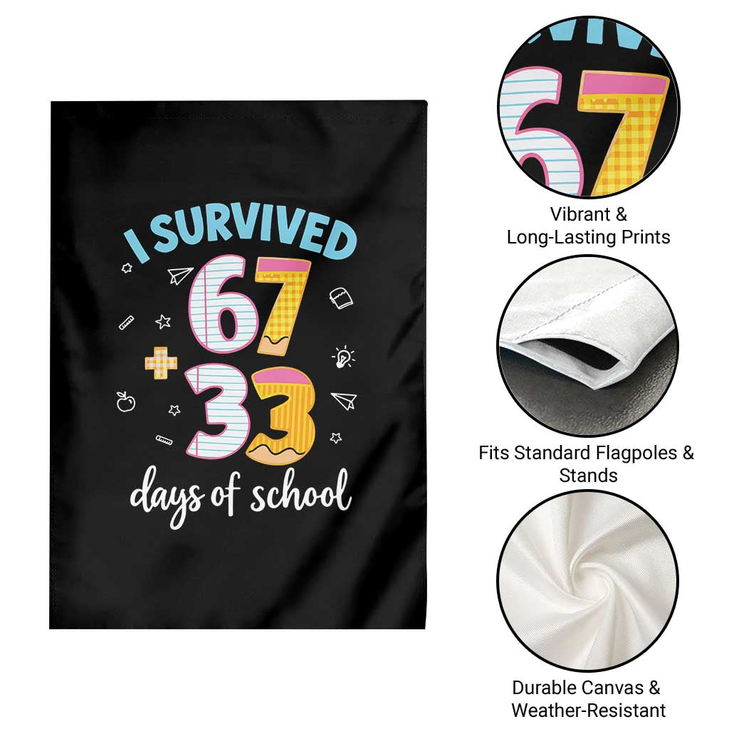 100 Days Of School 67 Funny Six Seven Meme Garden Flag