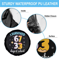 100 Days Of School 67 Funny Six Seven Meme Spare Tire Cover