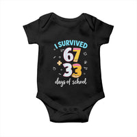 100 Days Of School 67 Funny Six Seven Meme Baby Onesie