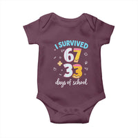 100 Days Of School 67 Funny Six Seven Meme Baby Onesie