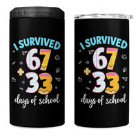 100 Days Of School 67 Funny Six Seven Meme 4 in 1 Can Cooler Tumbler