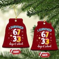 100 Days Of School 67 Funny Six Seven Meme Ceramic Ornament