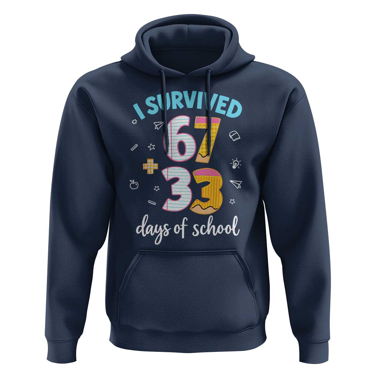 100 Days Of School 67 Funny Six Seven Meme Hoodie