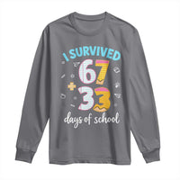 100 Days Of School 67 Funny Six Seven Meme Long Sleeve Shirt