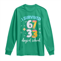 100 Days Of School 67 Funny Six Seven Meme Long Sleeve Shirt