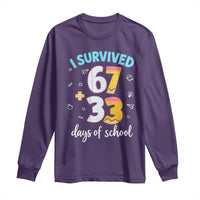 100 Days Of School 67 Funny Six Seven Meme Long Sleeve Shirt