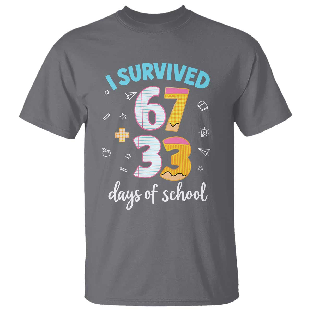 100 Days Of School 67 Funny Six Seven Meme T Shirt