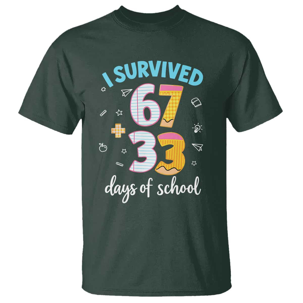 100 Days Of School 67 Funny Six Seven Meme T Shirt