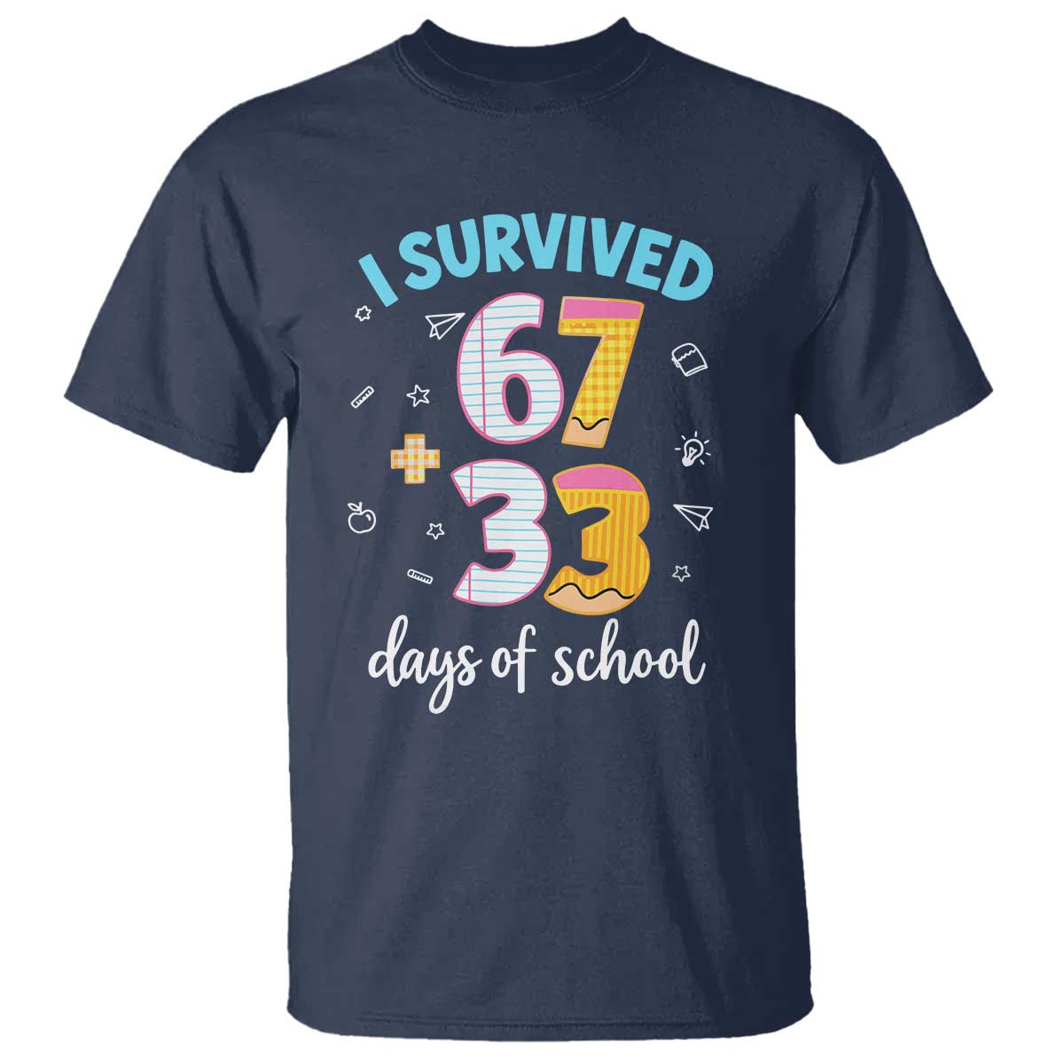 100 Days Of School 67 Funny Six Seven Meme T Shirt