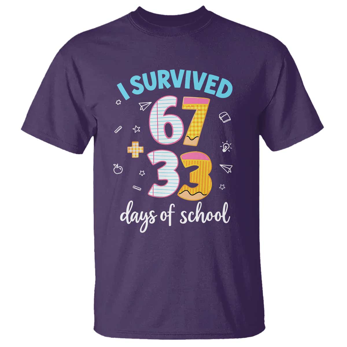100 Days Of School 67 Funny Six Seven Meme T Shirt