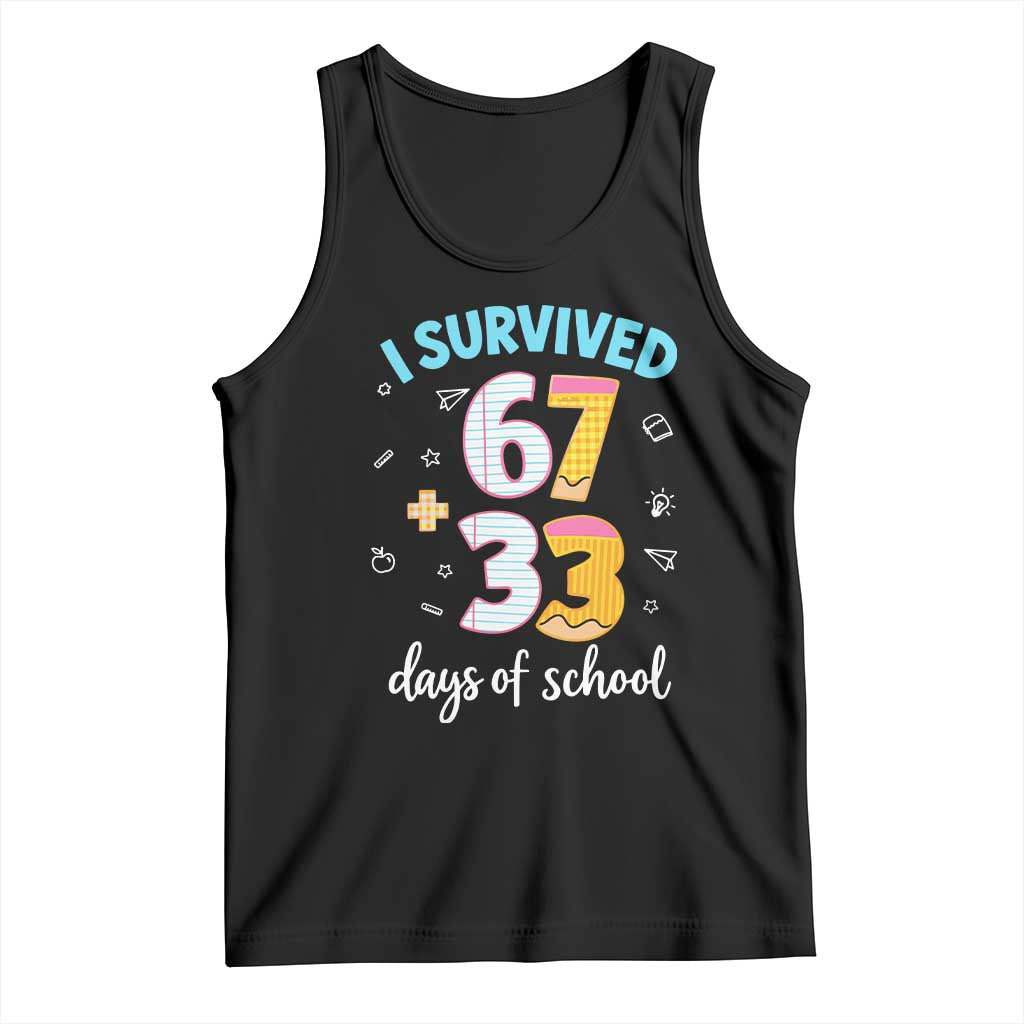 100 Days Of School 67 Funny Six Seven Meme Tank Top