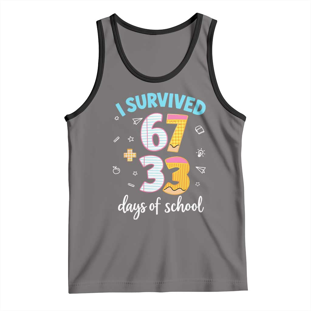 100 Days Of School 67 Funny Six Seven Meme Tank Top