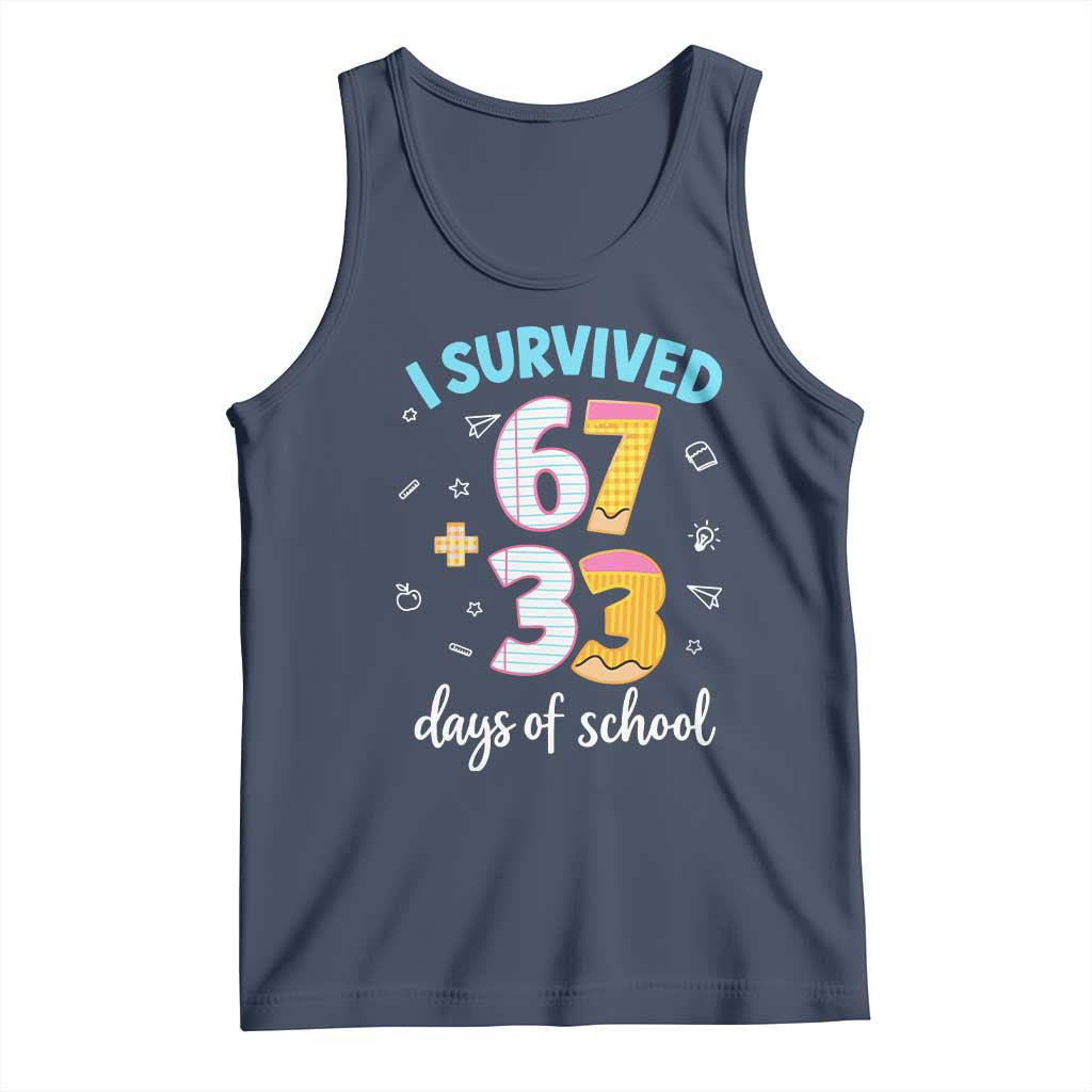 100 Days Of School 67 Funny Six Seven Meme Tank Top