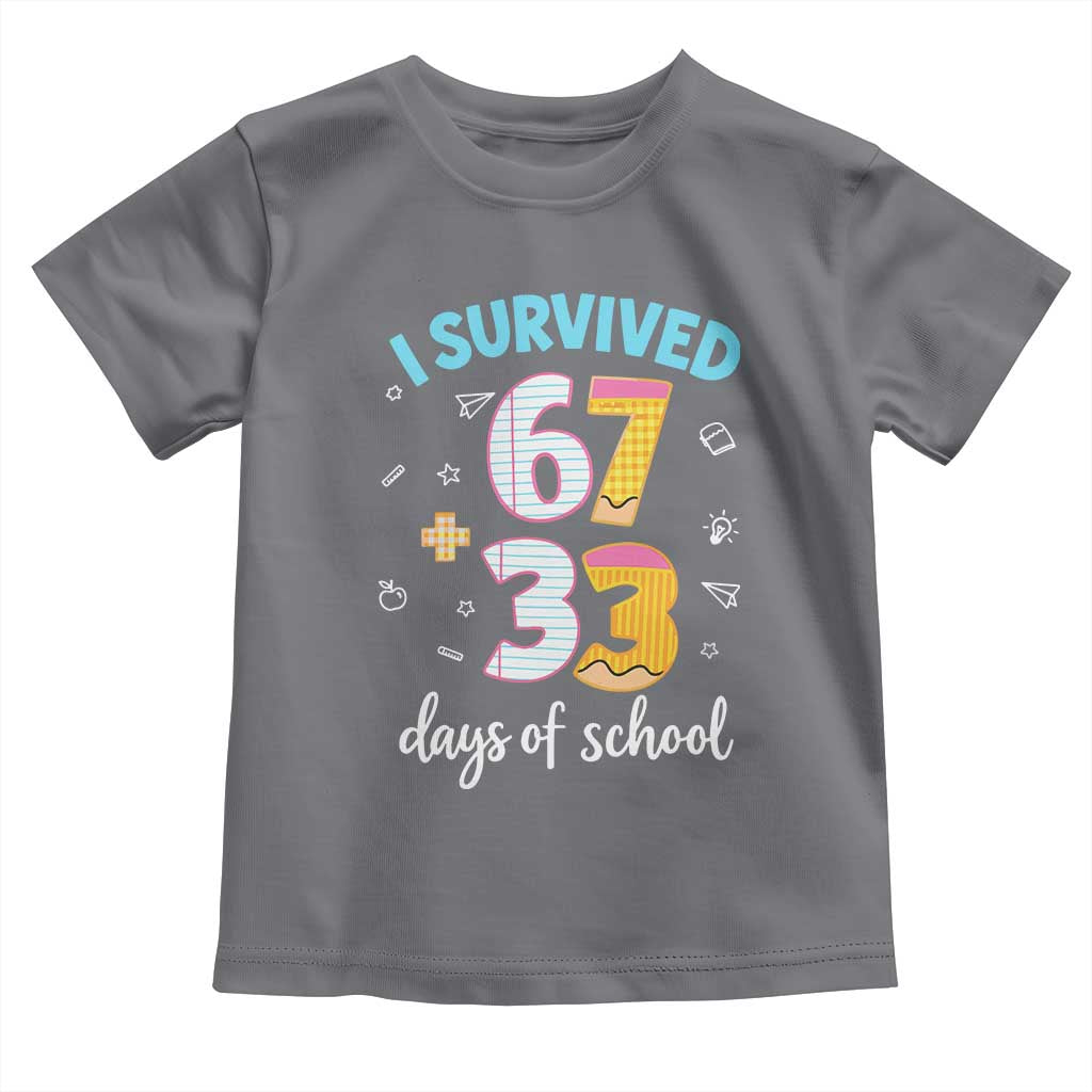 100 Days Of School 67 Funny Six Seven Meme Toddler T Shirt