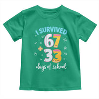 100 Days Of School 67 Funny Six Seven Meme Toddler T Shirt