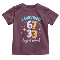 100 Days Of School 67 Funny Six Seven Meme Toddler T Shirt