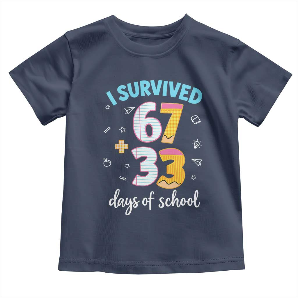 100 Days Of School 67 Funny Six Seven Meme Toddler T Shirt
